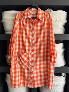 Vintage Dynasty Gingham House Coat